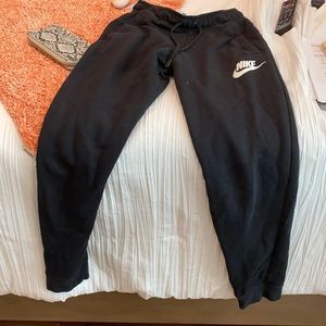 Black nike joggers
